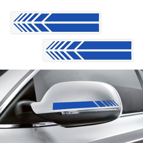 4Pcs Car Rear View Mirror Stickers Decor,DIY Car Body Side Decal Stripe Decals,Laminated Stickers,Waterproof Reflective Car Side Stickers image 9