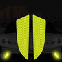 Car Bumper Reflector Warning Stickers - 4 Pcs
