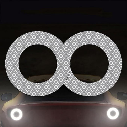 Ring Reflective Safety Stickers - 5 Pcs, 85 mm