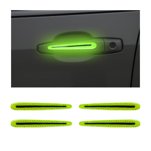 Reflective Car Door Handle Protector Stickers - 4 Pcs