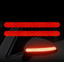 Reflective Rearview Mirror Warning Stickers - 2 Pcs