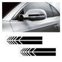 Reflective Rear View Mirror Stripe Stickers - 4 Pcs