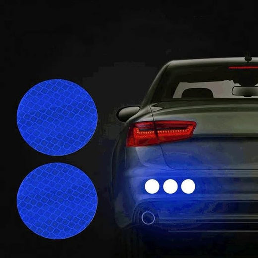 Round Reflective Safety Stickers - 10 Pcs