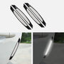 Reflective Car Door Edge Guard Stickers - 4 Pcs