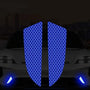 Universal Car Bumper Reflective Stickers - 4 Pcs