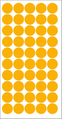 2000 Piece Color 12mm (0.5 Inch) Round Dot Sticker Self Adhesive Labels Writable Surface for Kids Activity, File Classification, Calendar Planner (Orange)