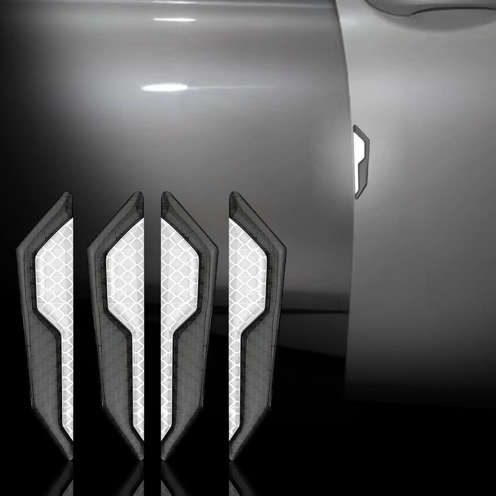 Carbon Fiber Car Door Protection Stickers - 4 Pcs