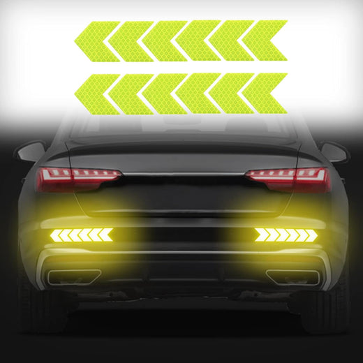 Reflective Arrow Stickers for Car Bumper - 12 Pcs