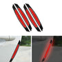 Reflective Car Door Edge Guard Stickers - 4 Pcs