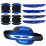 Reflective Car Door Handle Cup Protectors - 8 Pcs