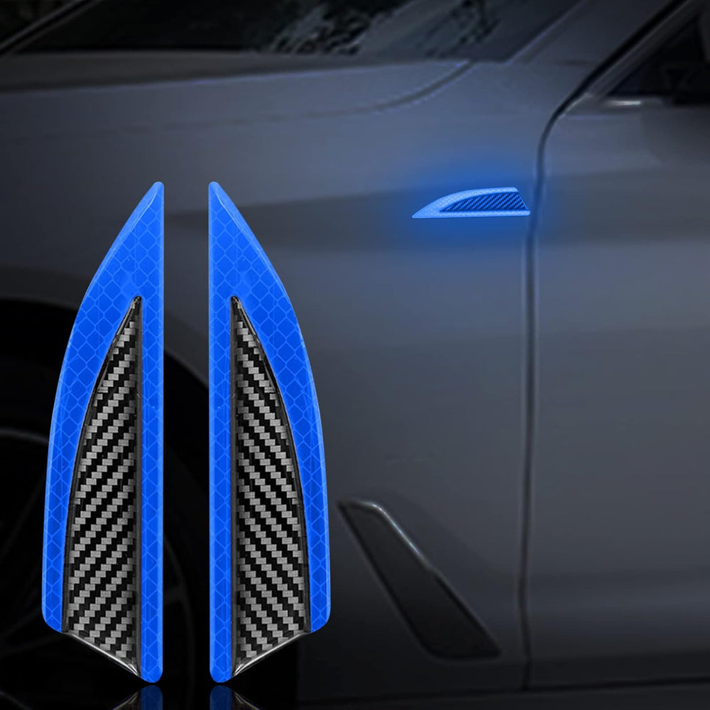 Carbon Fiber Car Fender Protection Stickers - 2 Pcs