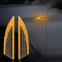 Carbon Fiber Car Fender Protection Stickers - 2 Pcs