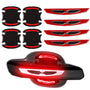 Reflective Car Door Handle Cup Protectors - 8 Pcs