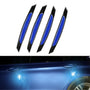 Reflective Car Door Edge Guard Stickers - 4 Pcs
