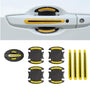 Reflective Car Door Handle Scratch Guards - 8 Pcs
