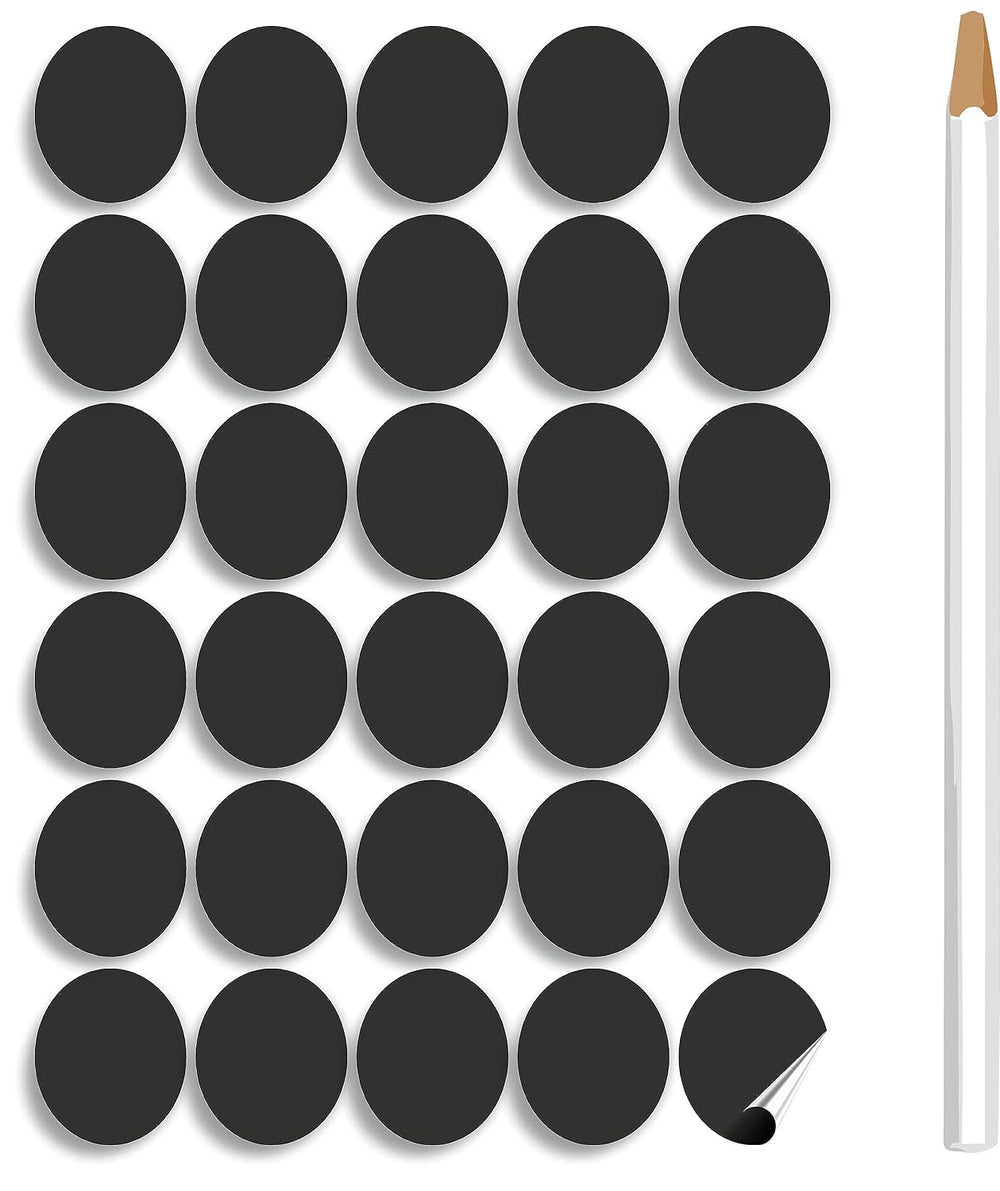 Waterproof Chalkboard Jar Labels - 216 Pcs, Design C