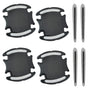 Reflective Car Door Handle Scratch Guards - 8 Pcs