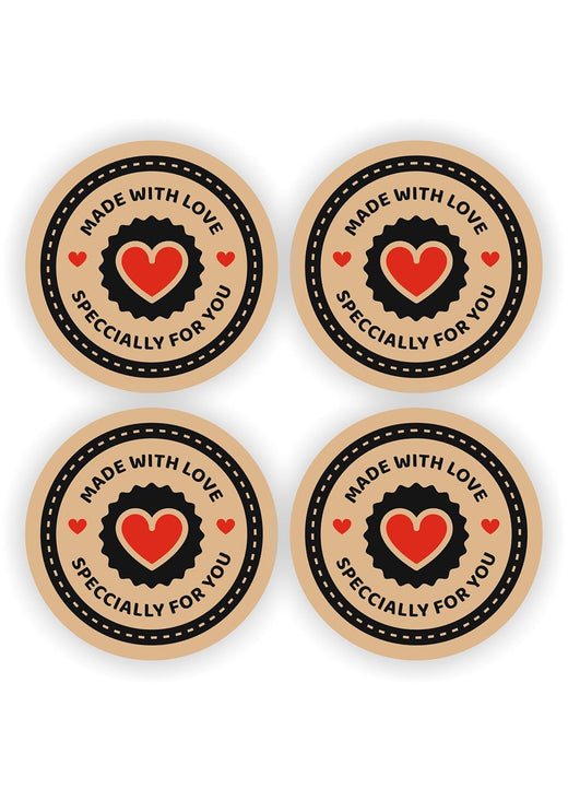 Specially For You Kraft Stickers - 80 Pcs, 2 in Round