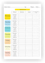 Blood Sugar Log Sheets - 13 Weeks, Daily Glucose Tracker