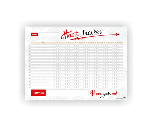 Habit Tracker Calendar - Design 19, 12 Sheets