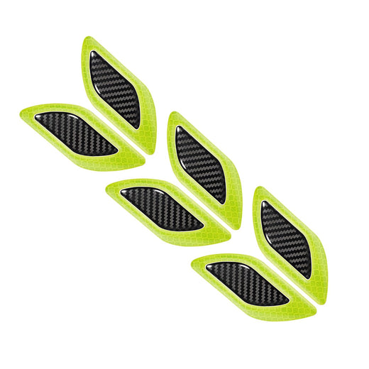 3D Reflective Fender & Bumper Stripe Stickers - 6 Pcs