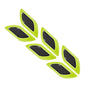 3D Reflective Fender & Bumper Stripe Stickers - 6 Pcs