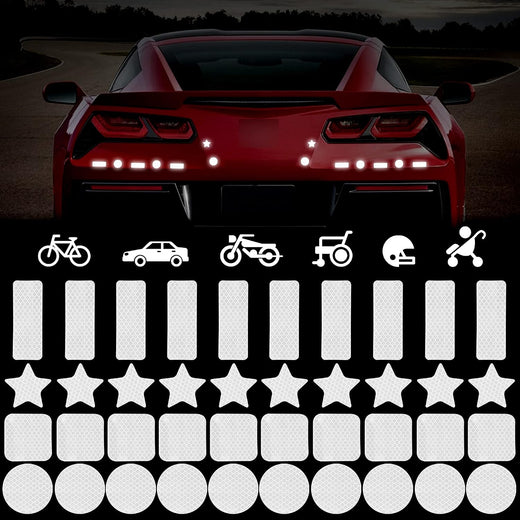 Diamond Grade Reflective Stripe Stickers - 40 Pcs