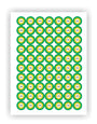 OK Tested Stickers - 560 Pcs, Green 20 mm Vinyl Labels