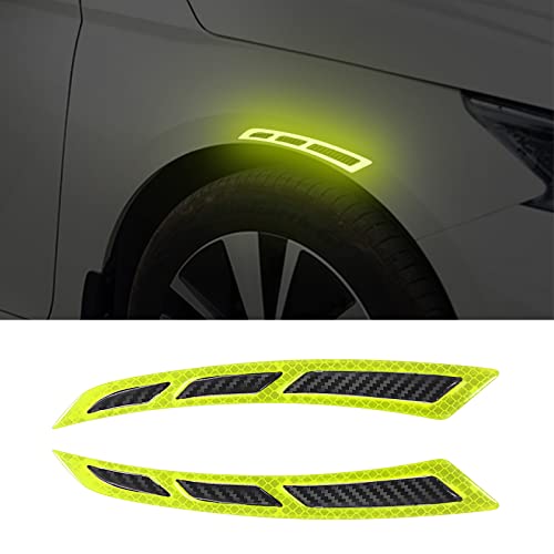 Car Blade Wheel Eyebrow Reflective Sticker Safety Warning Anti-Collision Strip Protection Sticker image 14