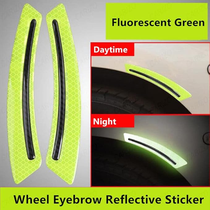 Car Fender Reflective Stripe Stickers - 2 Pcs