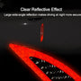 Carbon Fiber Reflective Bumper Strips - 2 Pcs
