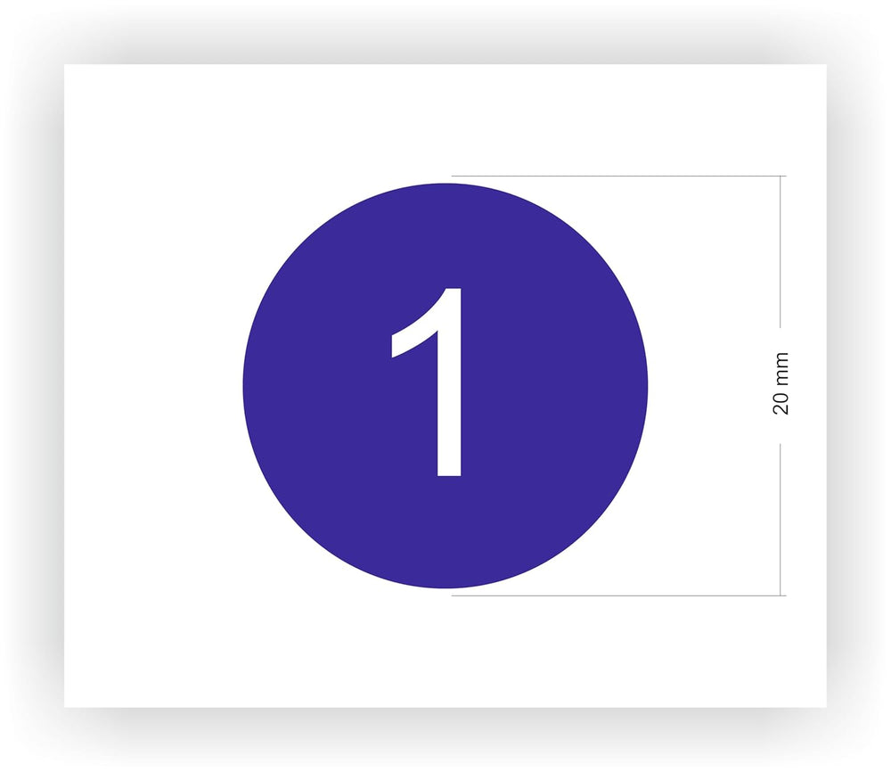 Number & Alphabet Stickers 1-100 - 280 Vinyl Labels