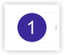 Number & Alphabet Stickers 1-100 - 280 Vinyl Labels