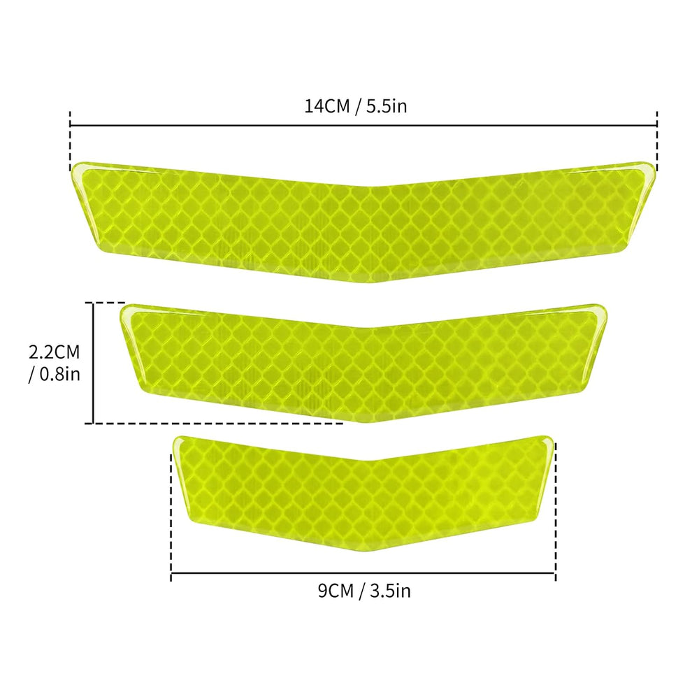 Reflective Bumper Protector Strips - 3 Pcs