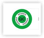 QC Passed Stickers - 560 Pcs, Green 20 mm Vinyl Labels
