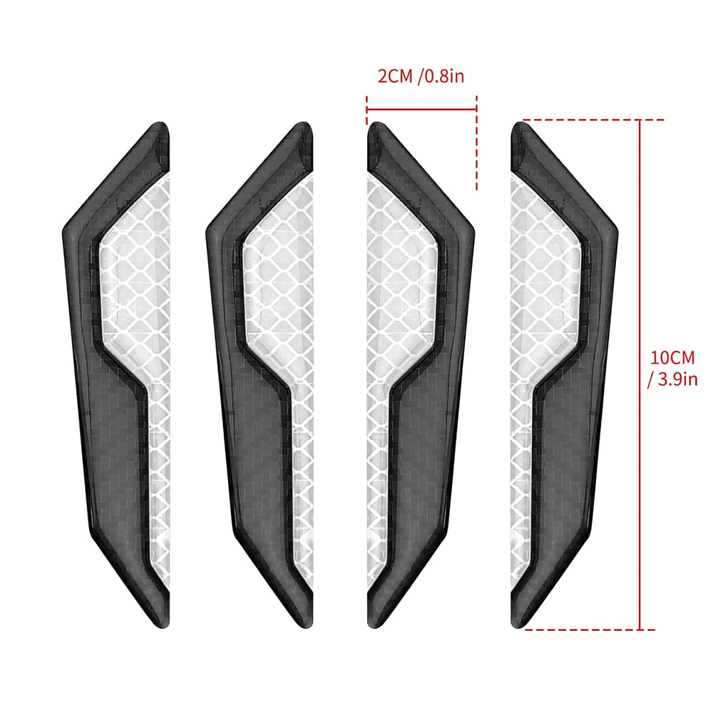 Carbon Fiber Car Door Protection Stickers - 4 Pcs