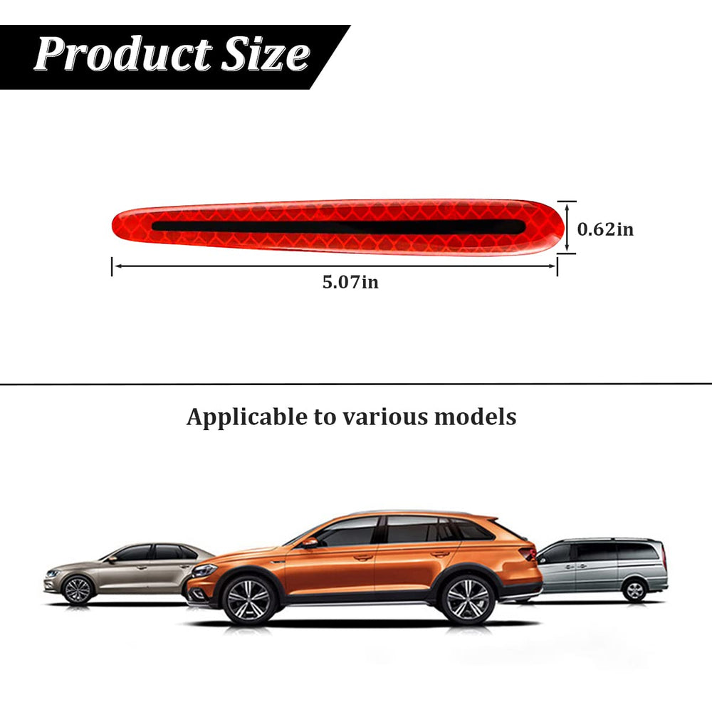 Reflective Car Door Handle Protector Stickers - 4 Pcs