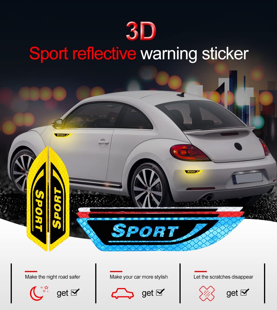 3D Reflective Anti-Collision Warning Stickers
