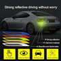 Carbon Fiber Reflective Bumper Strips - 2 Pcs