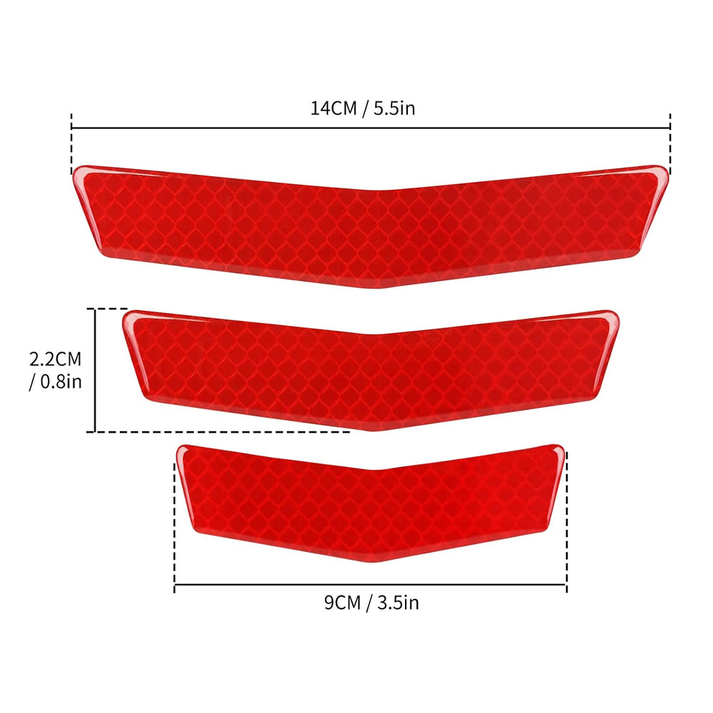 Reflective Bumper Protector Strips - 3 Pcs