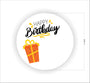 Happy Birthday Gift Tag Stickers - 80 Pcs, 2 in Round