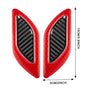 3D Reflective Fender & Bumper Stripe Stickers - 6 Pcs