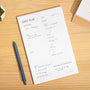 Daily Planner Notepad with Hourly Schedule - 5.75 x 9 in