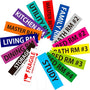 Removable Home Moving Labels - 288 Pcs, 16 Categories
