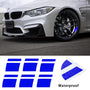 Reflective Wheel Rim Hash Stripe Decals - 6 Pcs, 18-21 in