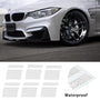 Reflective Wheel Rim Hash Stripe Decals - 6 Pcs, 18-21 in