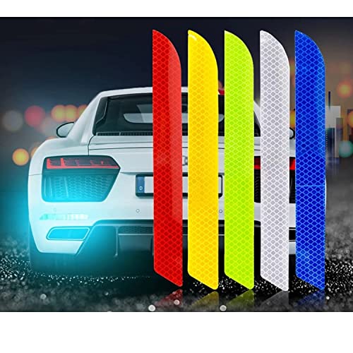 Safety Warning Anti-Collision Auto Safety Car Reflective Strips Reflector Tape Rear Bumper Stickers Warning Mark image 1
