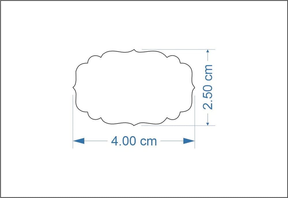 Waterproof Chalkboard Jar Labels - 176 Pcs, Design B