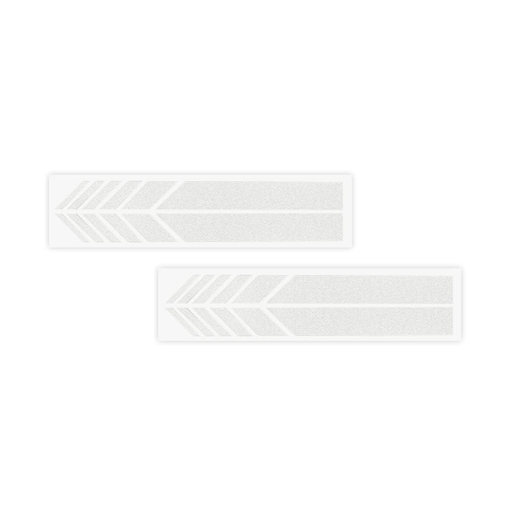 Reflective Rear View Mirror Stripe Stickers - 4 Pcs