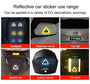 Reflective Triangle Warning Stickers for Vehicles